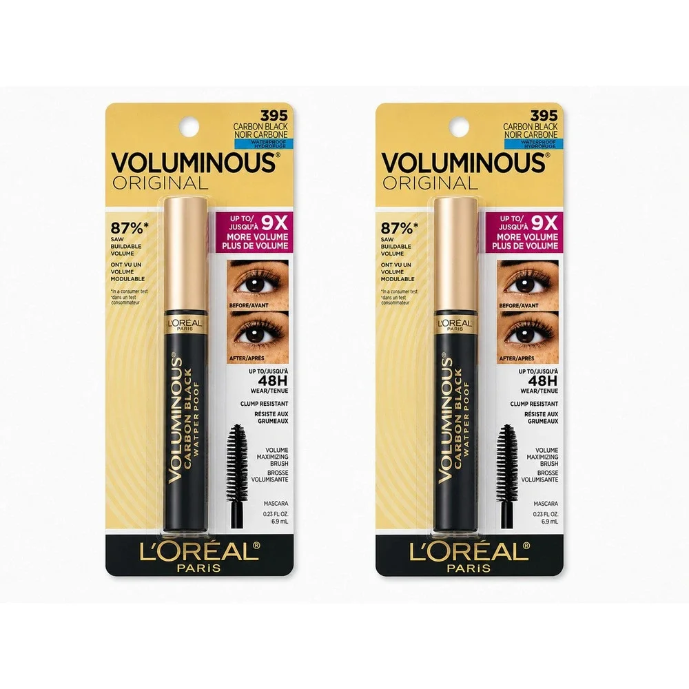 L'Oreal Paris Voluminous Original Waterproof Mascara Carbon Black 395 0.23 fl oz